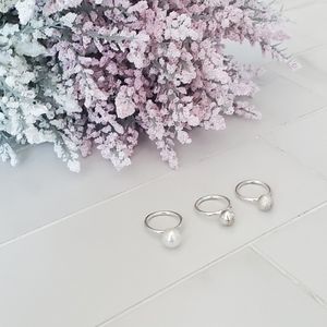 Beaded Pearl Rings